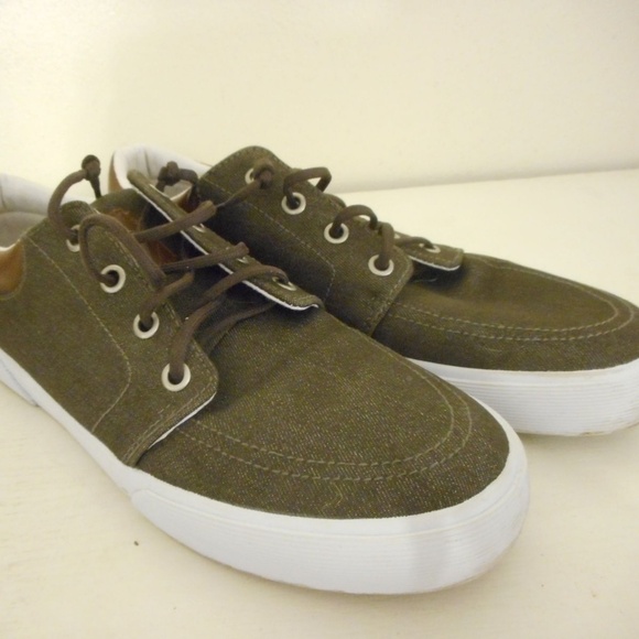 St. John's Bay Other - St John's Bay Brown Lace up Denim Shoes Sneakers